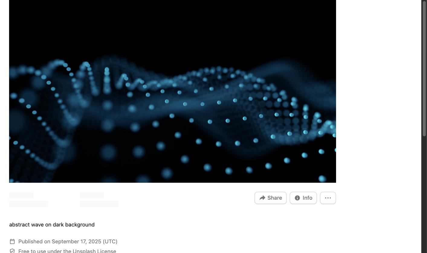 Abstract blue glowing wave pattern representing emerging technology fields