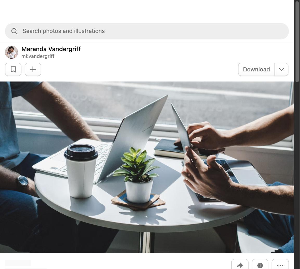 Two people meeting with coffee and laptops for professional networking