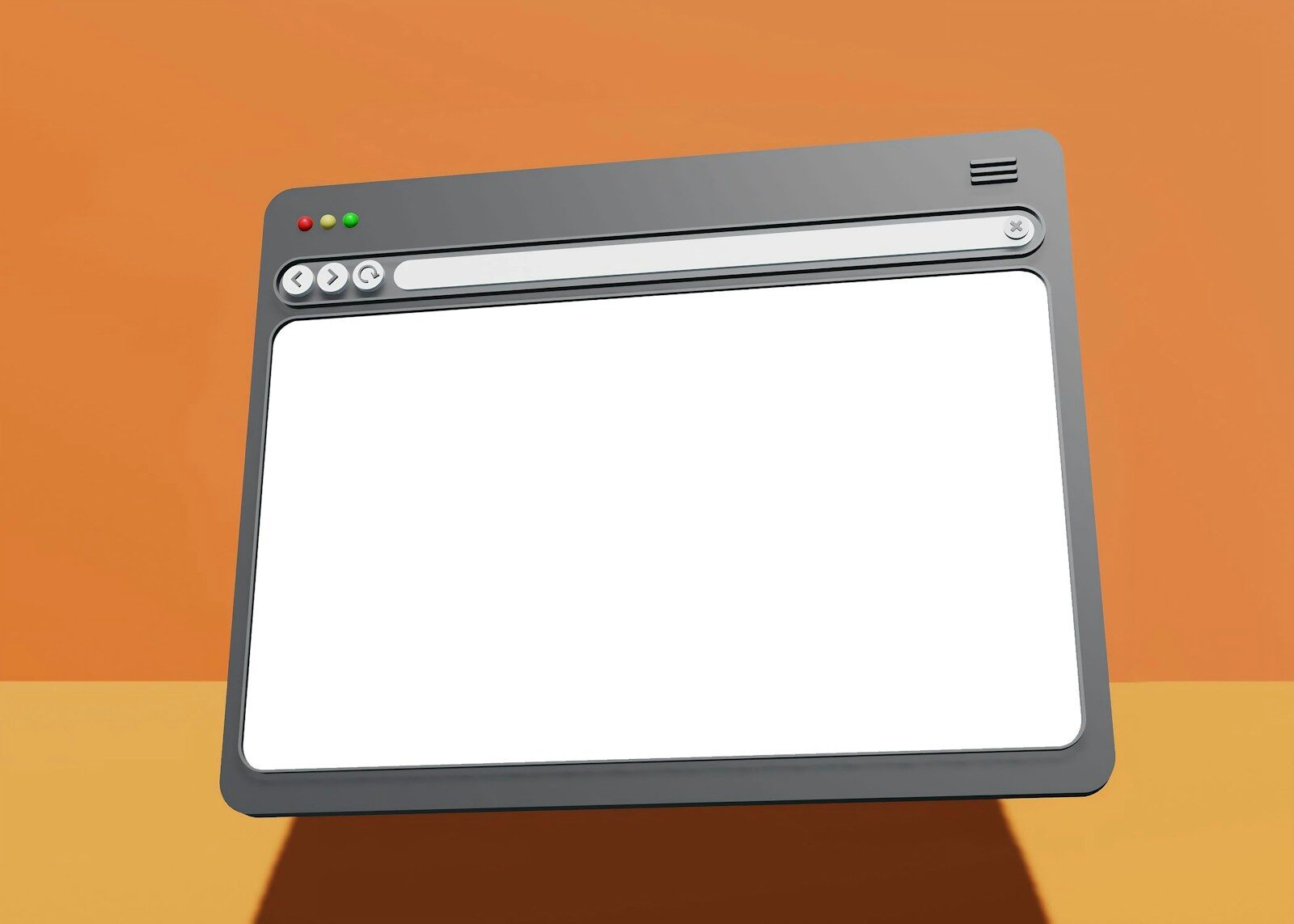 Abstract browser window illustration, representing appearing in online recruiter searches