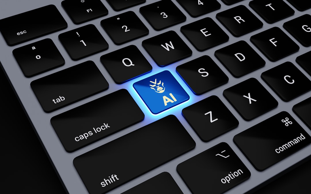 AI keyboard key representing using ChatGPT for job applications