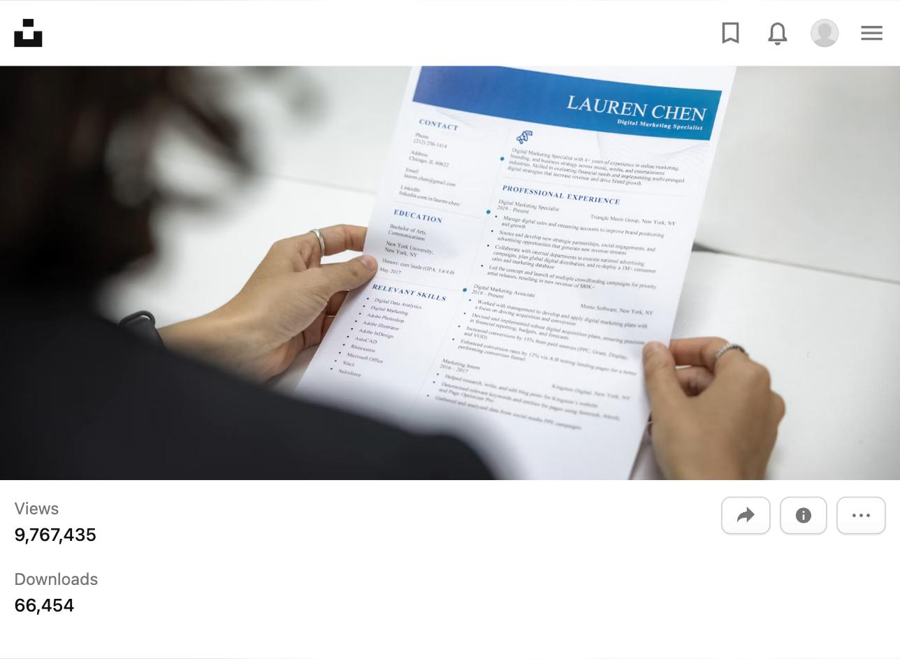 Person reviewing a printed resume, representing how to explain a career gap