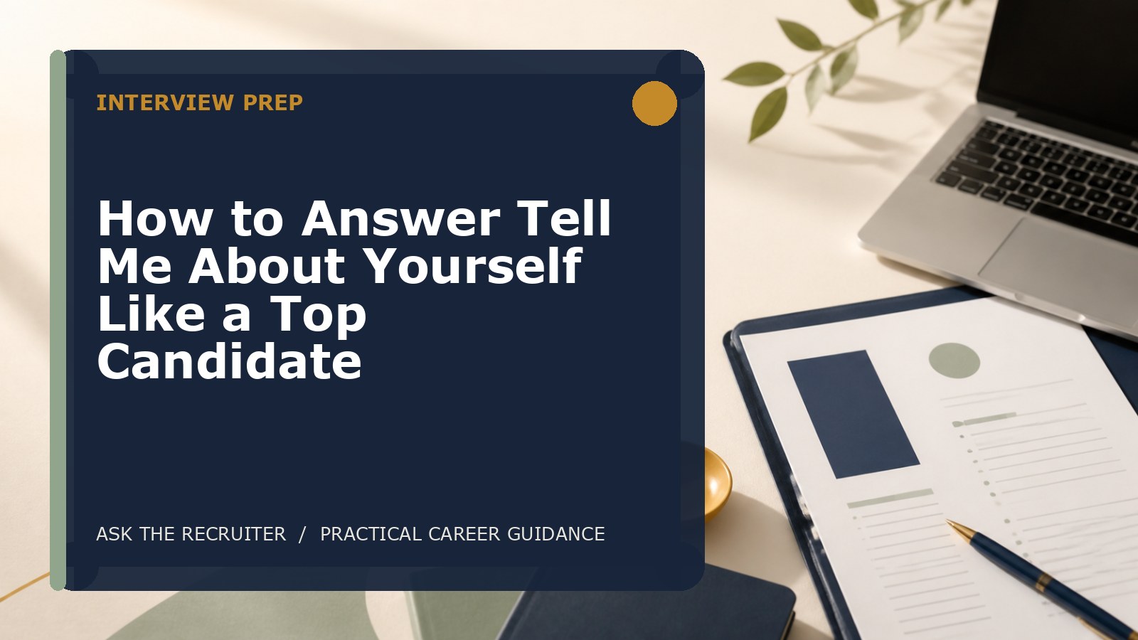 How to Answer Tell Me About Yourself Like a Top Candidate