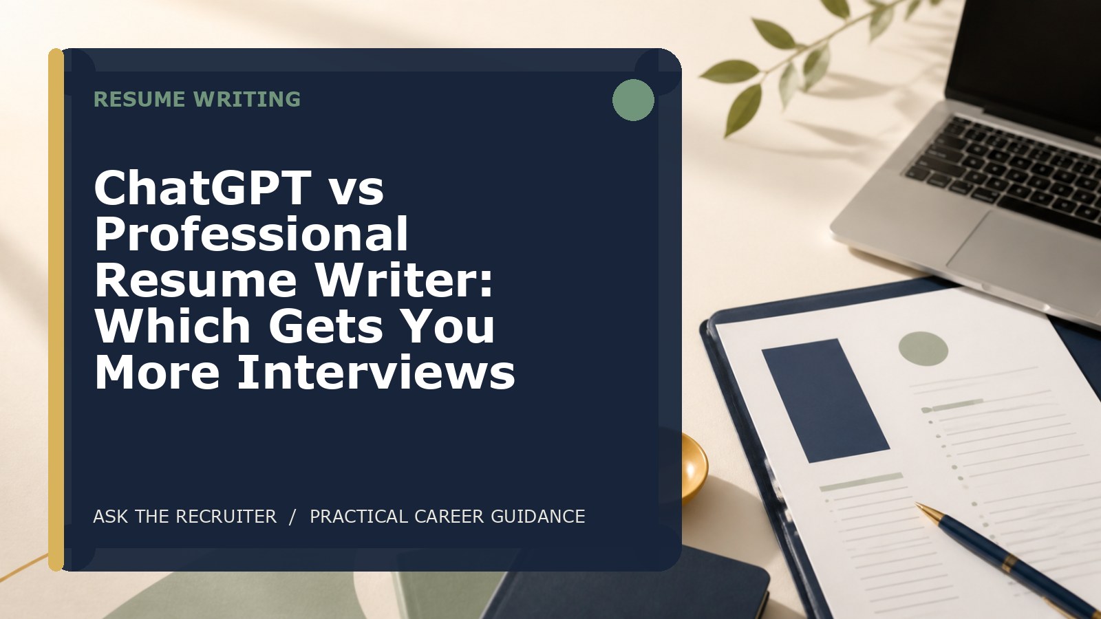 ChatGPT vs Professional Resume Writer: Which Gets You More Interviews