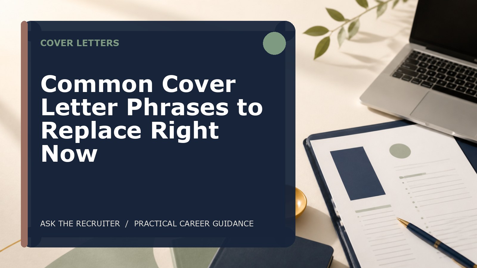 Common Cover Letter Phrases to Replace Right Now