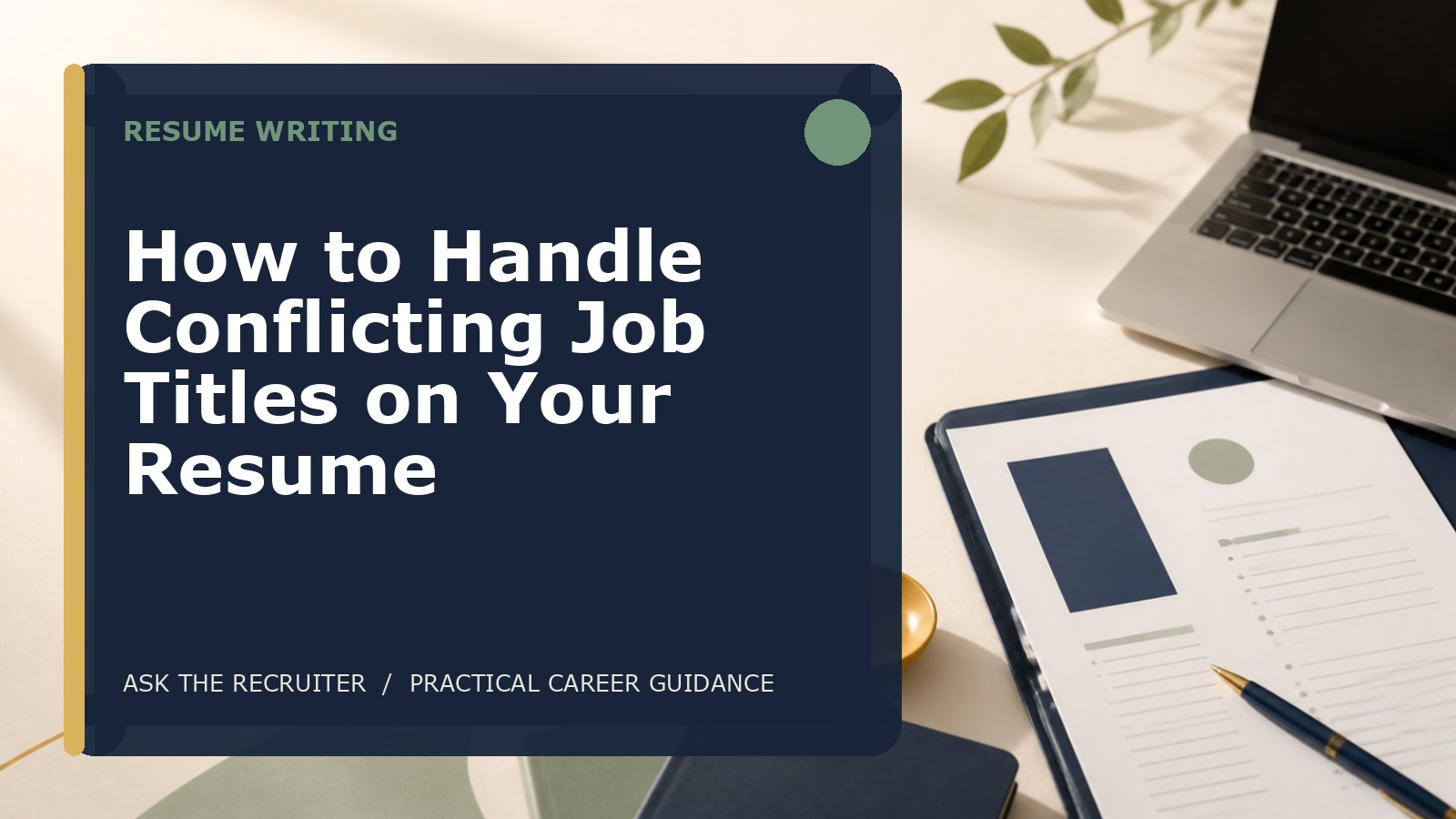 How to Handle Conflicting Job Titles on Your Resume