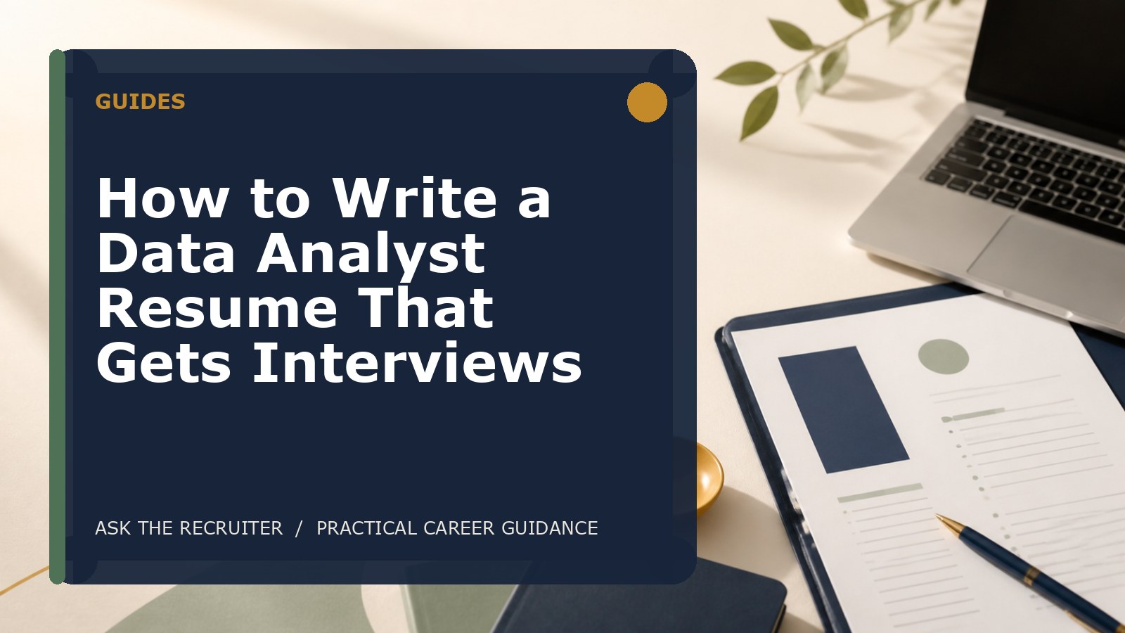 How to Write a Data Analyst Resume That Gets Interviews