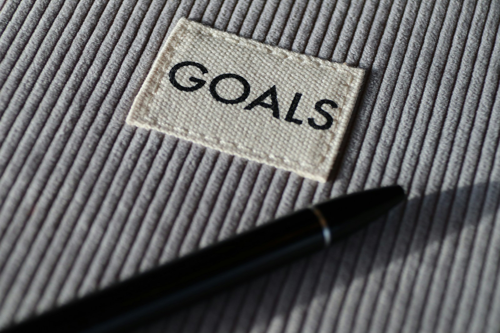 Setting career goals: the word GOALS spelled out in felt letters