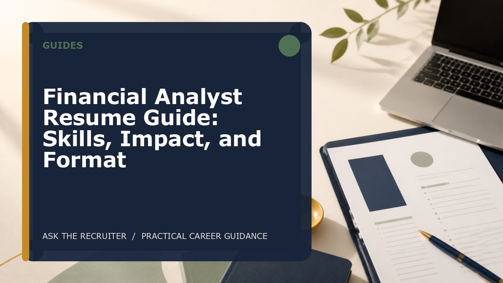 Financial Analyst Resume Guide: Skills, Impact, and Format
