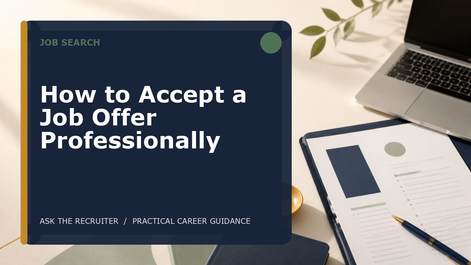 How to Accept a Job Offer Professionally