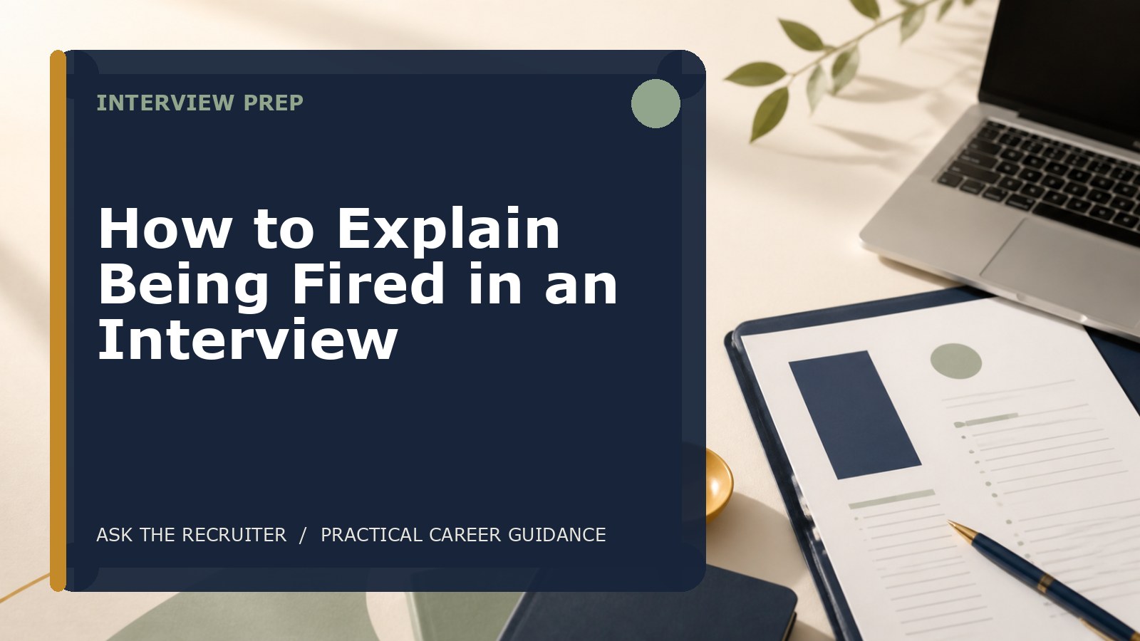 How to Explain Being Fired in an Interview