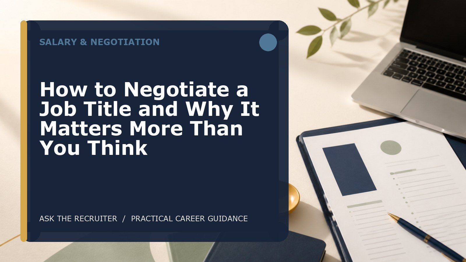 How to Negotiate a Job Title and Why It Matters More Than You Think
