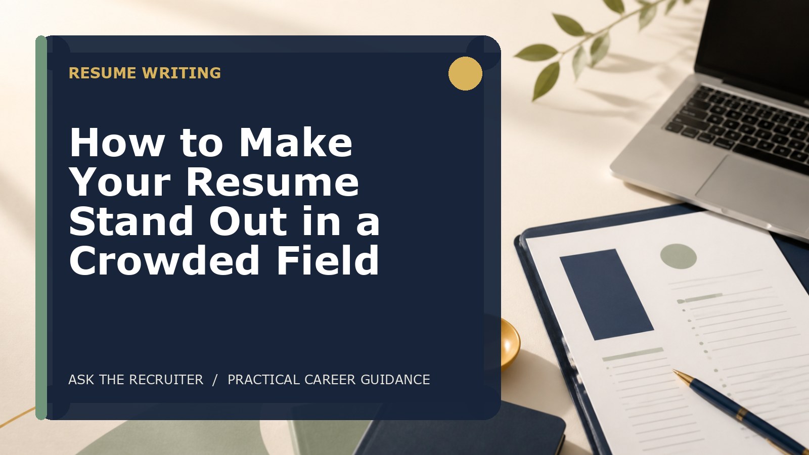 How to Make Your Resume Stand Out in a Crowded Field