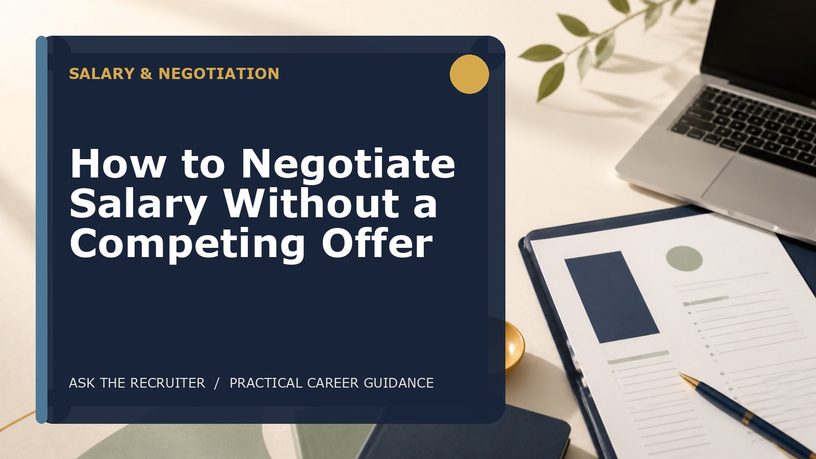 How to Negotiate Salary Without a Competing Offer