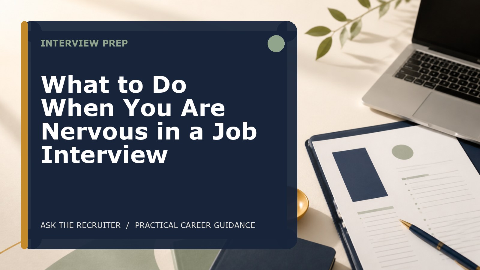 What to Do When You Are Nervous in a Job Interview