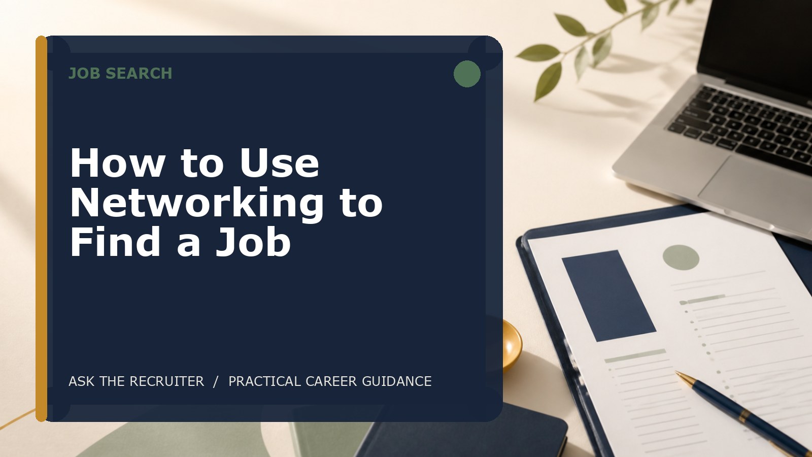 How to Use Networking to Find a Job