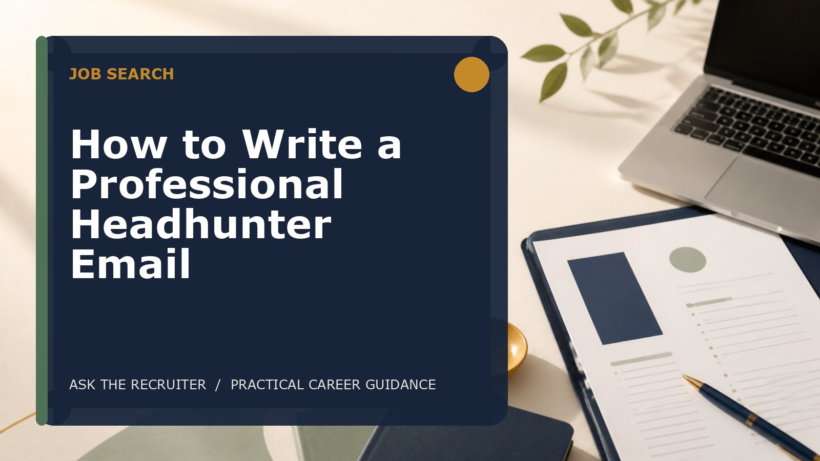 How to Write a Professional Headhunter Email