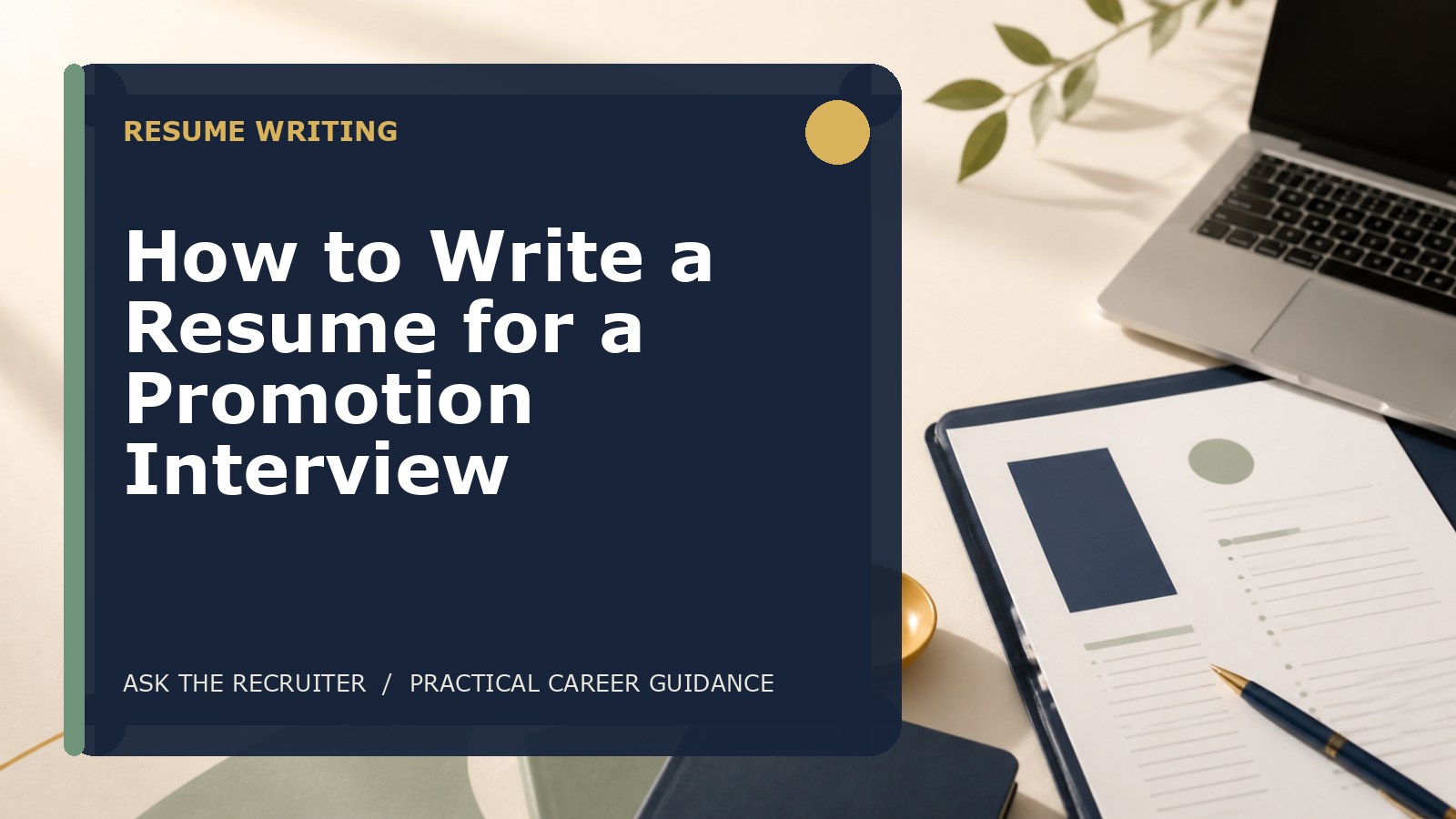How to Write a Resume for a Promotion Interview