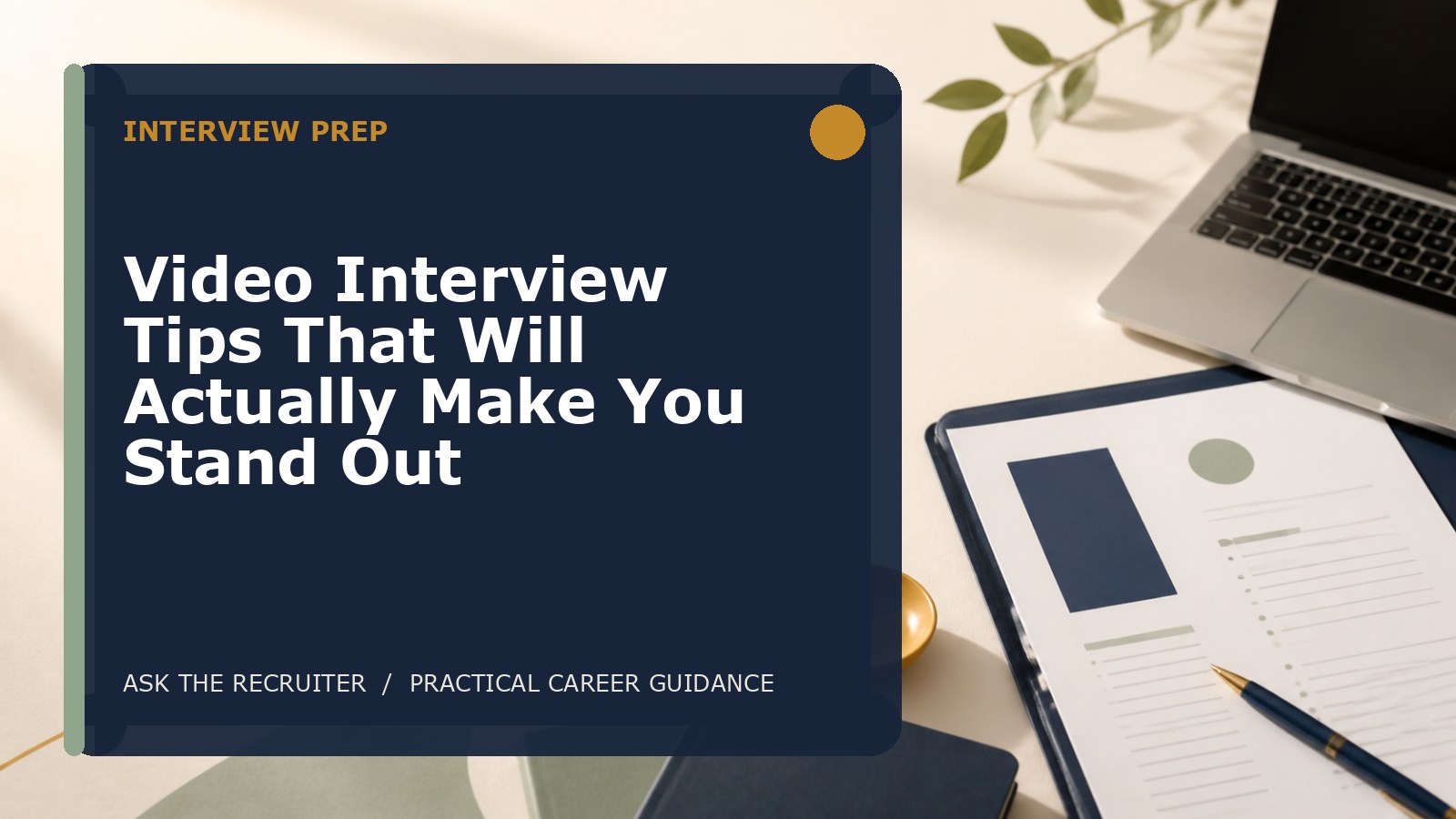 Video Interview Tips That Will Actually Make You Stand Out