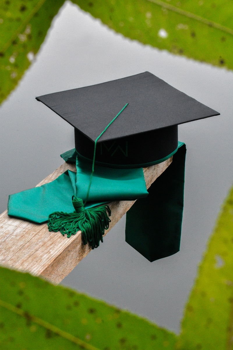 A graduation cap, representing the financial benefits and detriments of earning a doctorate degree